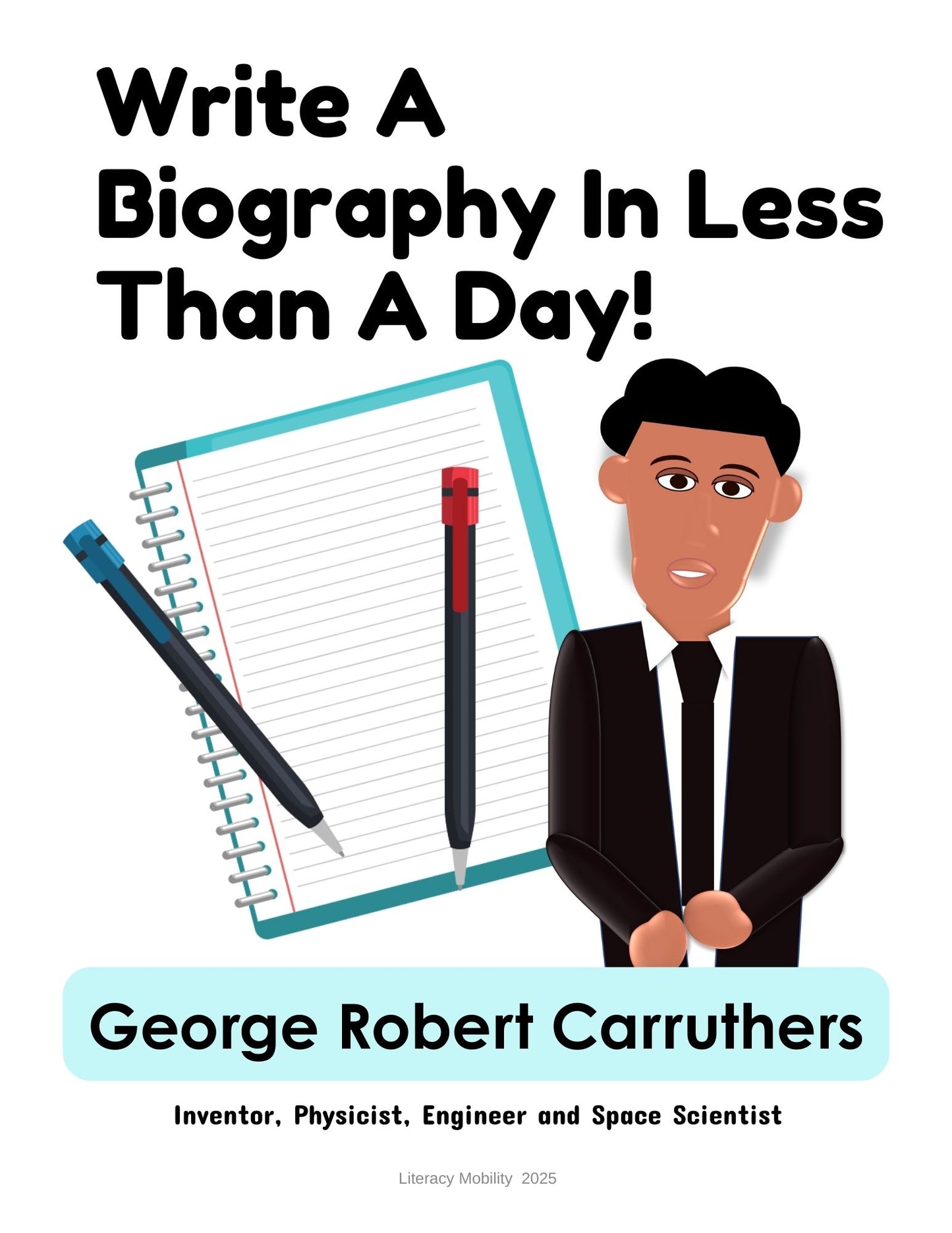 Biography writing activity elementary cover
