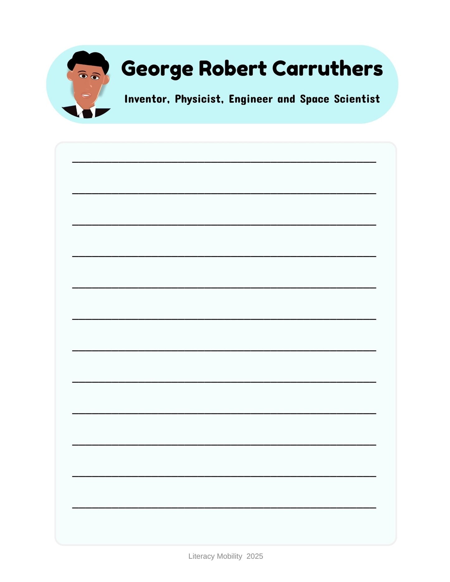 Biography writing activity elementary publishing page 1