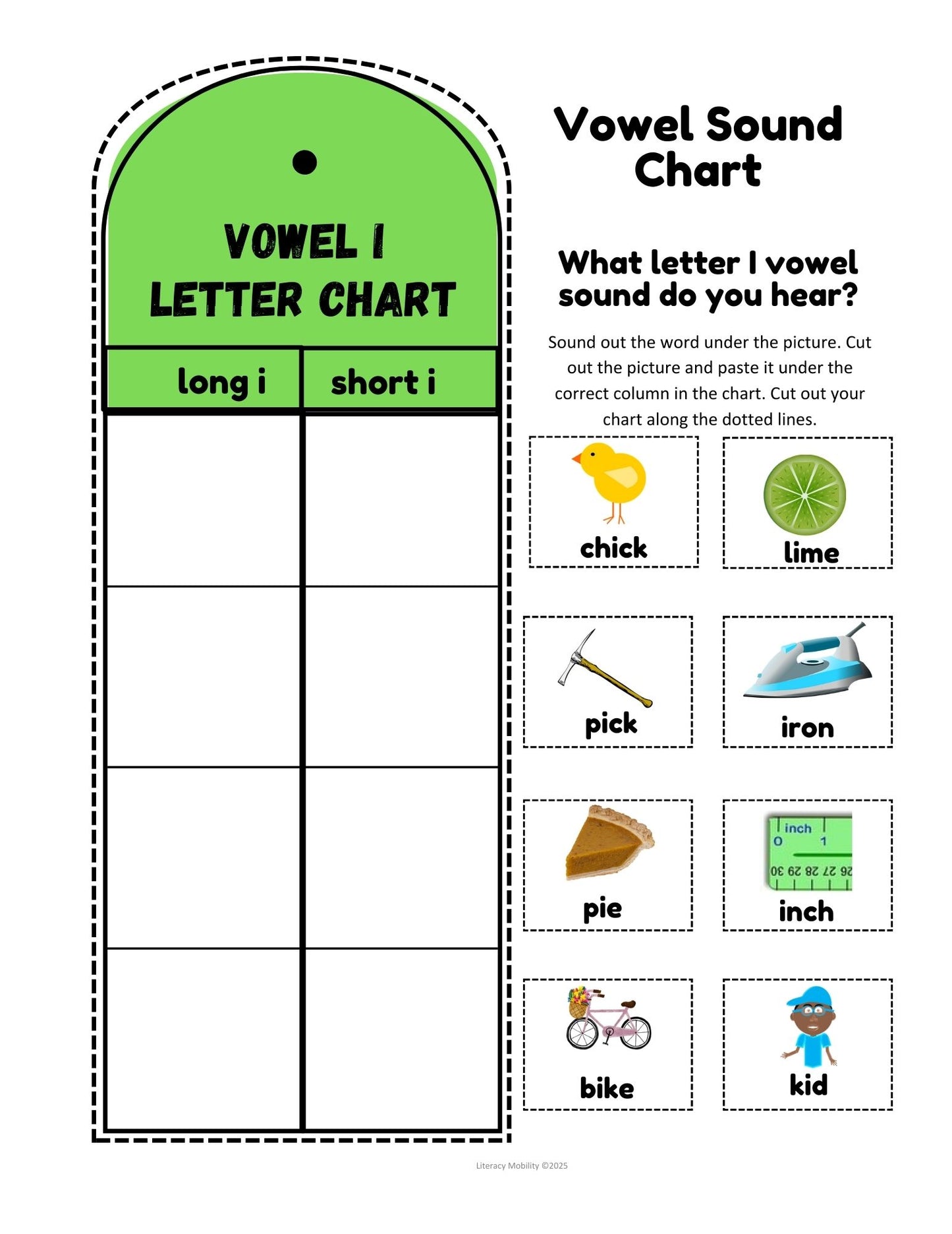 long and short vowel i sound