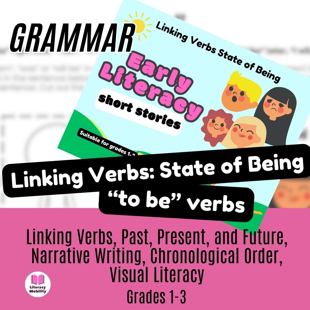 Cover thumbnail for early literacy linking verbs by literacy mobility
