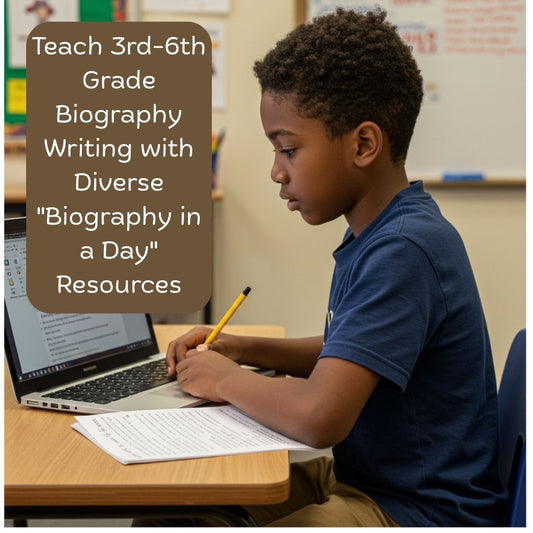 Teach 3rd-6th Grade Biography Writing with Diverse "Biography in a Day" Resources