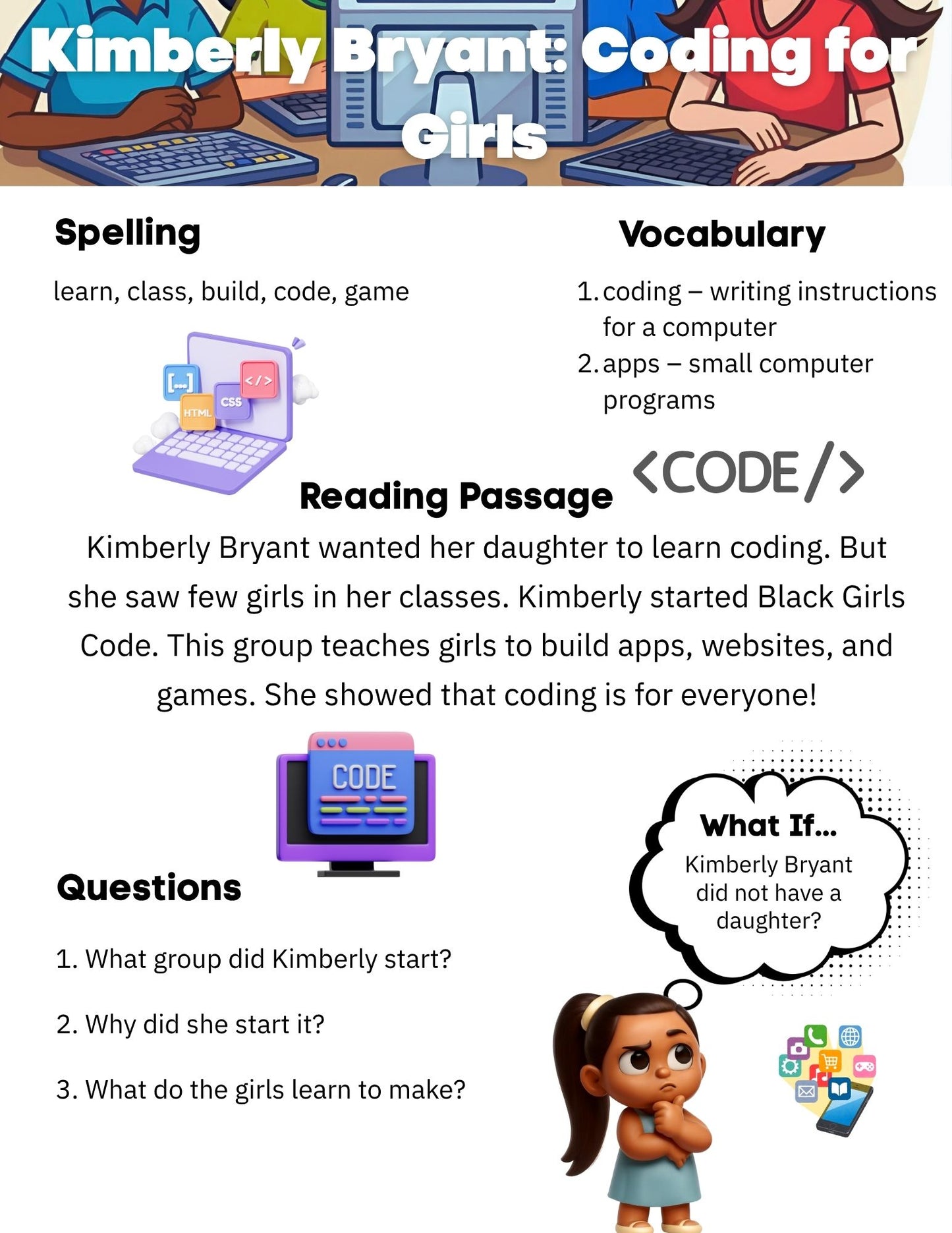 3rd Grade Differentiated Reading Kit: Innovation Nation | Black Engineers & Tech Entrepreneurs