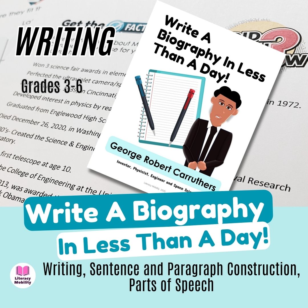 Biography writing activity elementary Biography in a Day George Roberts Carruthers