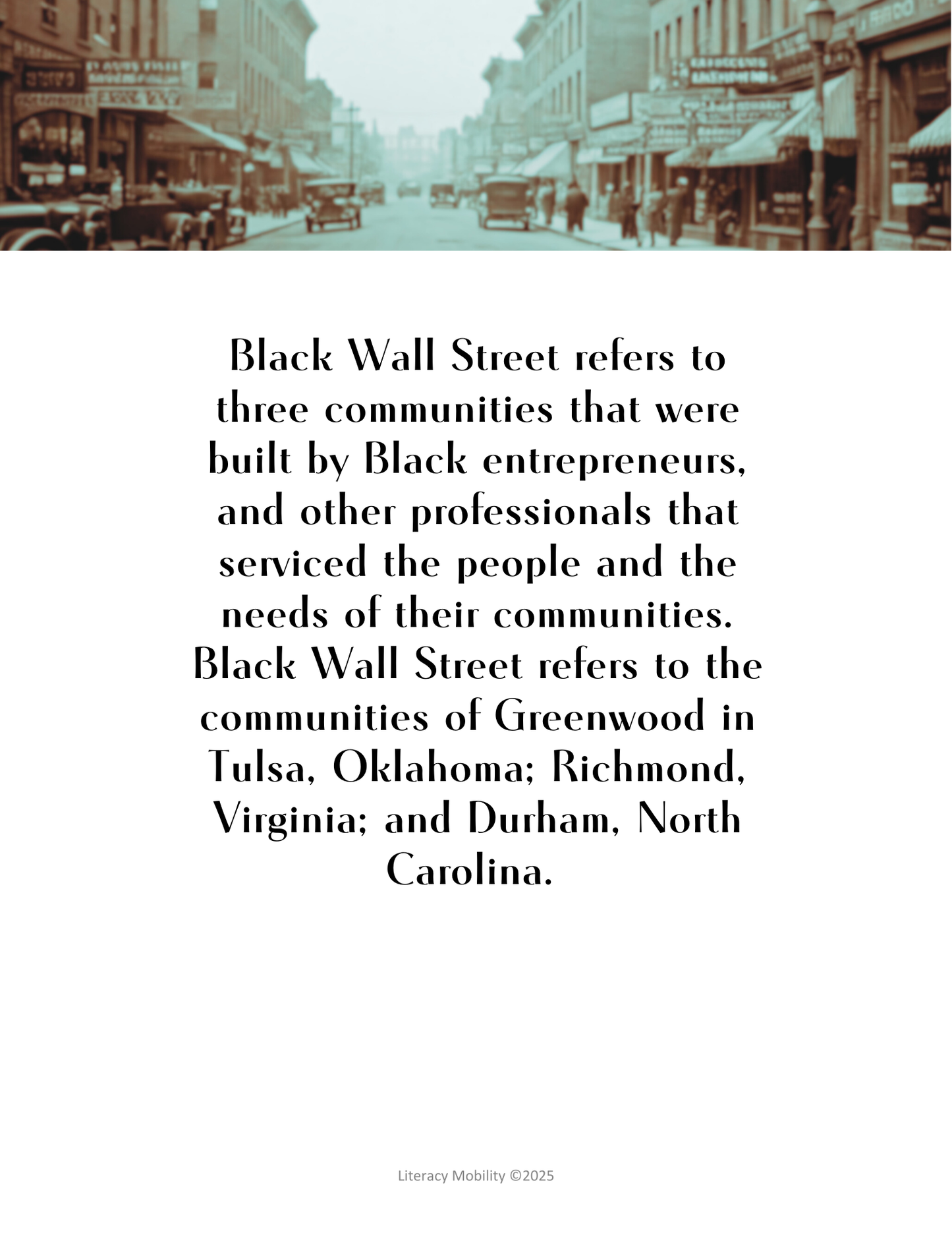 History of Black Wall Street and how the name originated