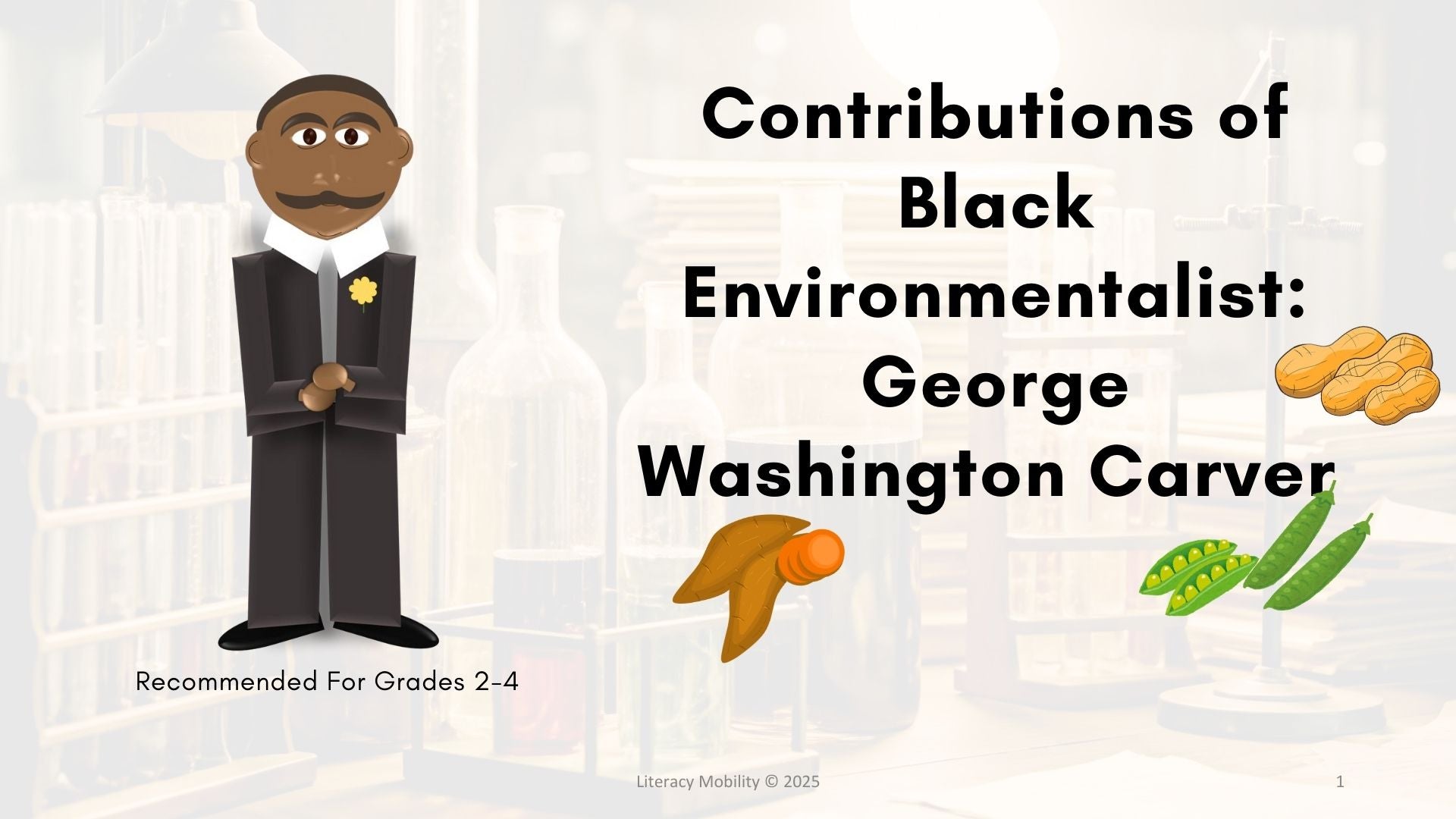 Cover sheet for Contributions of Black Environmentalist: George Washington Carver