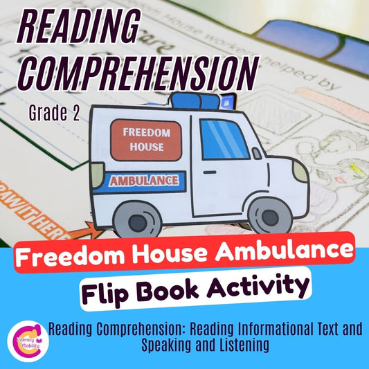 Freedom house, reading comprehension, flipbook activity