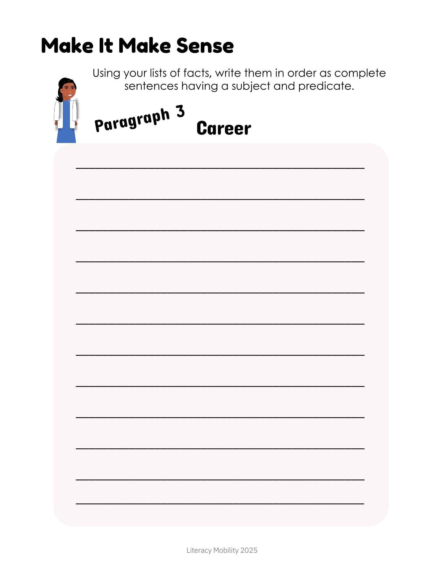 Make it make sense paragraph three write a biography in less than a day Bessie Coleman