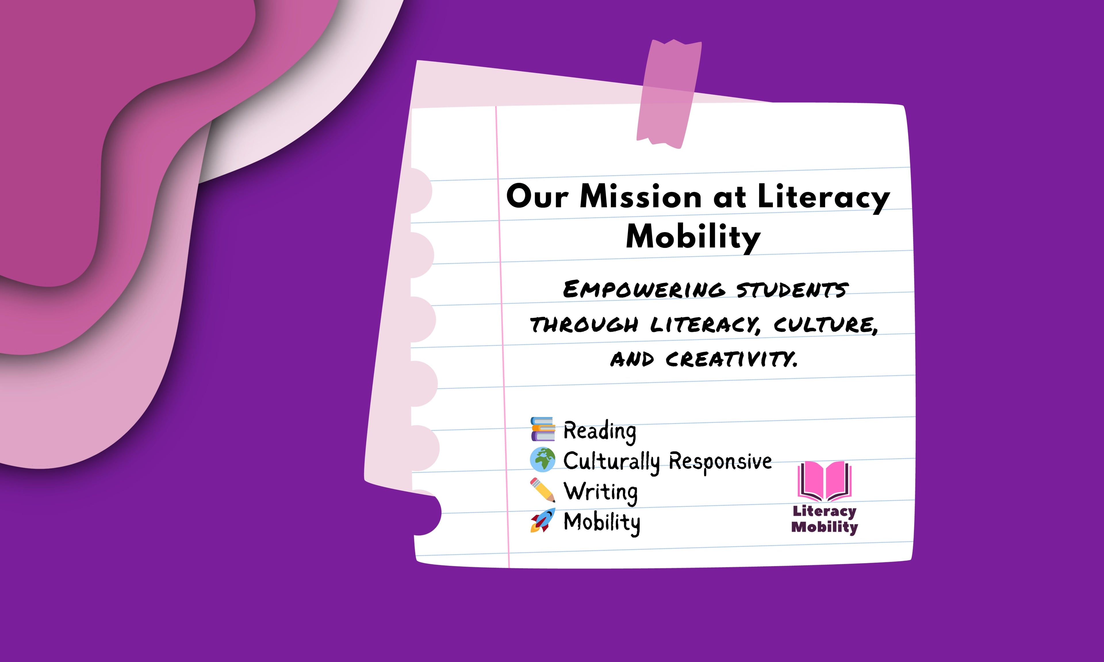 Literacy mobility mission statement on about us page
