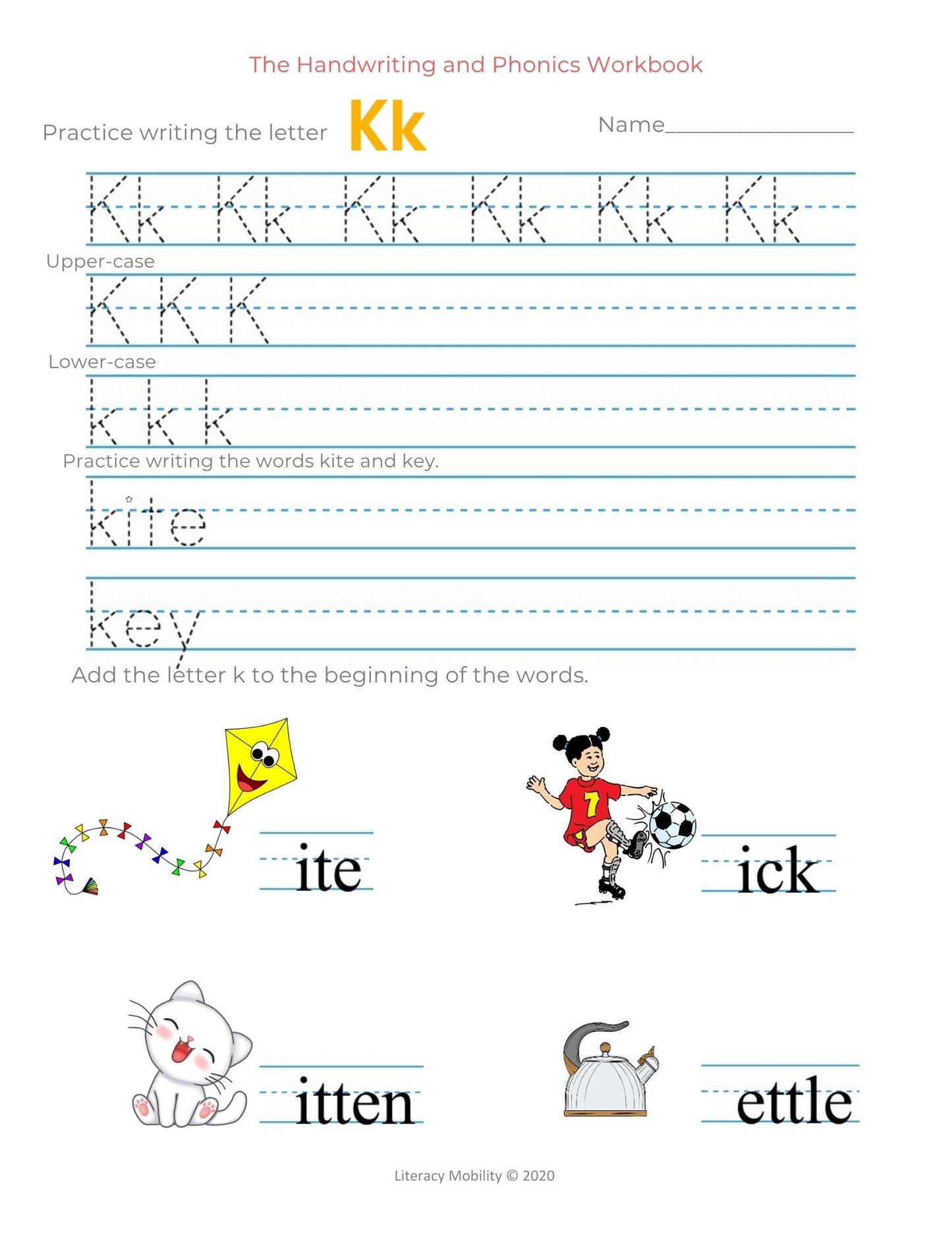 Comprehensive Phonics & Handwriting Workbook: Mastering the Alphabet (Preschool & Kindergarten Readiness)