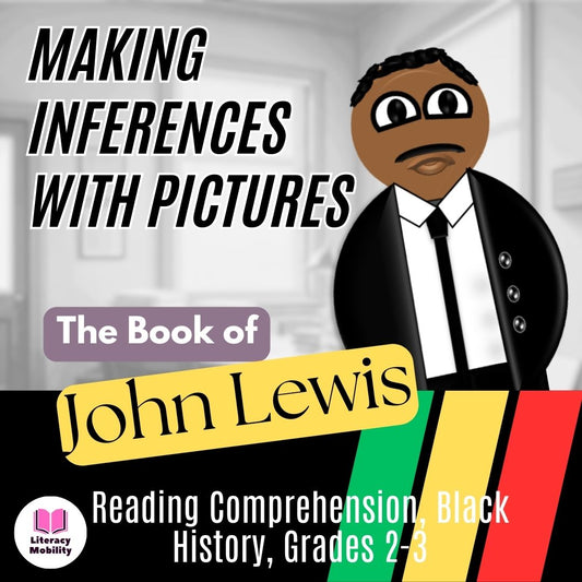 The book of John Lewis Making inferences with pictures main graphic