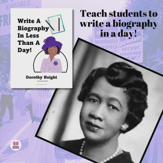 Preview Video for biography writing exercise featuring Dorothy Height