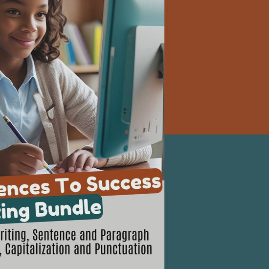 preview video detailing the From Sentences To Success Writing Bundle