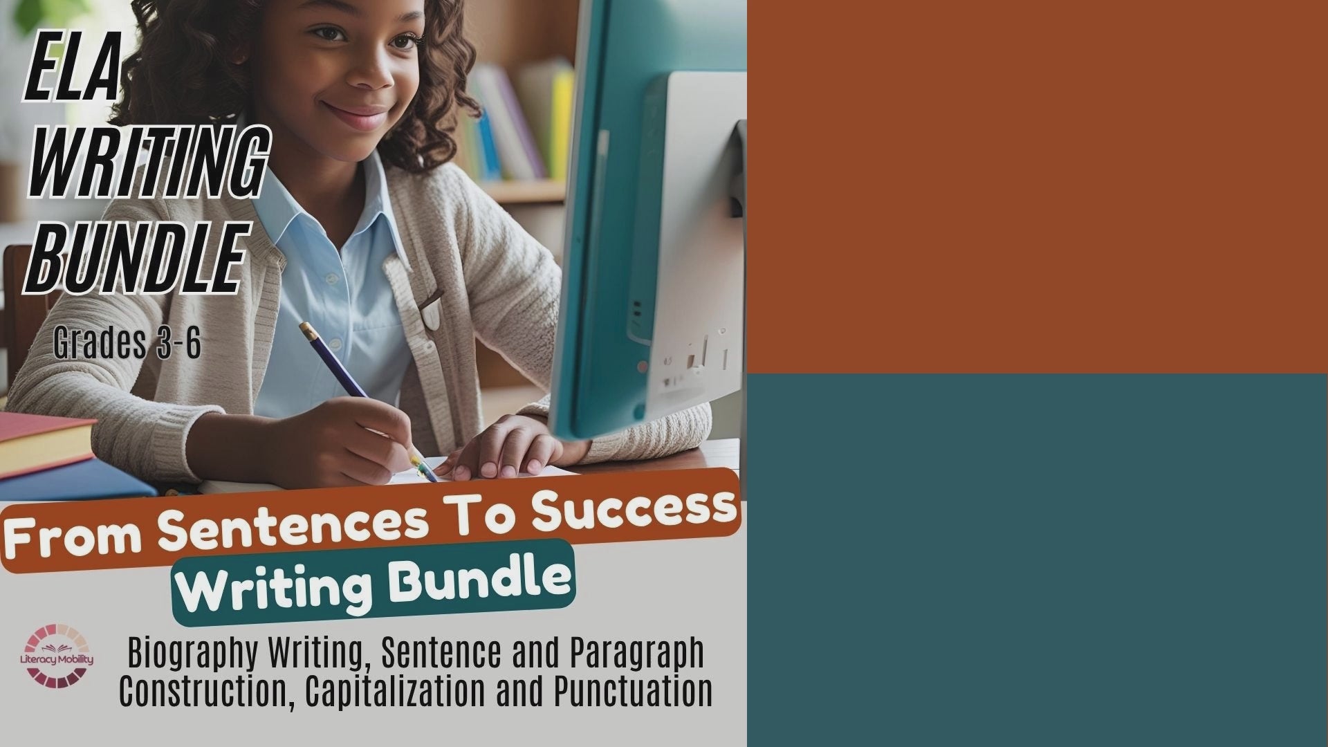 preview video detailing the From Sentences To Success Writing Bundle
