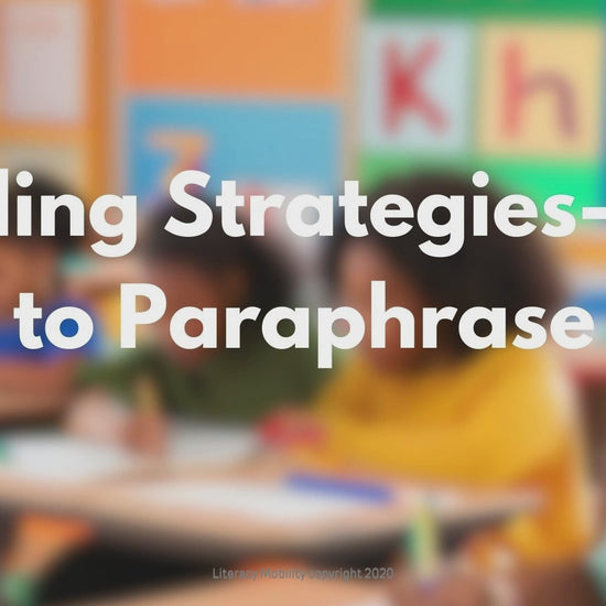 Reading strategies how to paraphrase, PowerPoint and worksheet set preview video