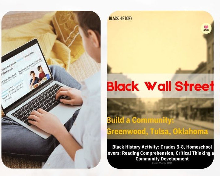 Collection of educational materials on a white background